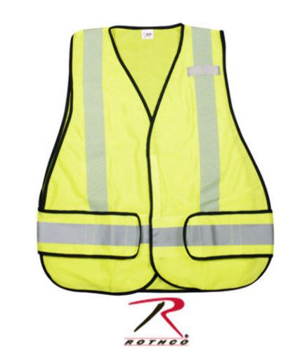 Rothco Police Security Fire EMT EMS Traffic Safety Green Hi-Visibility Mesh Vest