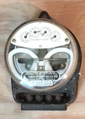 Antique/Vintage General Electric I-16 Watt Hour Meter #9
