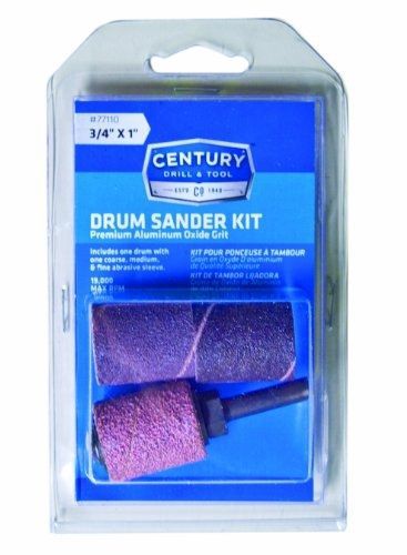 Century Drill &amp; Tool Century Drill and Tool 77110 Drum Sanding Kit, 3/4-Inch by