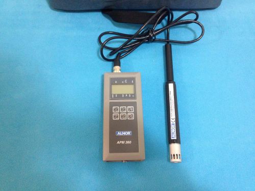 Alnor apm360 multi-purpose meter apm 360 with hygrometer probe model 220b for sale