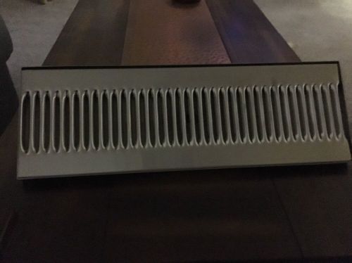 18&#034; x 6&#034; stainless  beer drip tray w/ drain for sale