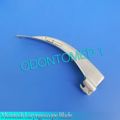 3 Mcintosh Laryngoscope Blade No.4 ENT Diagnostic Surgical Instruments