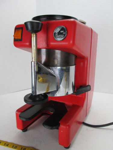 La Pavoni Espresso Coffee Bean Grinder Red Commercial Italy Latte Shots S