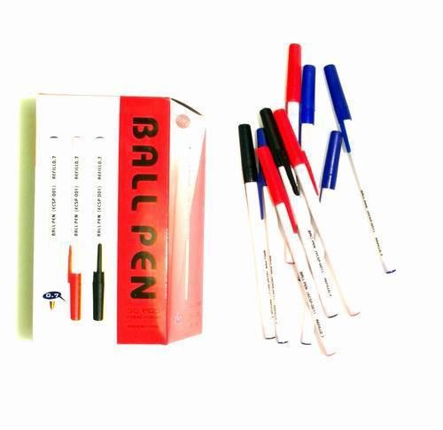 Lot of 1,000 Pens - Round Stick Ball Pens (Assorted Colors) – .7mm
