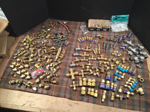 Swagelok Brass Stainless Fitting Lot Many Various Most Unused Hundreds