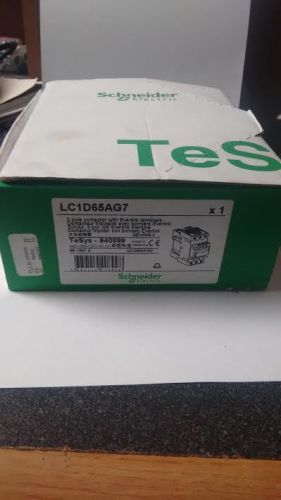 LC1D65AG7 CONTACTOR,SCHNEIDER 120VAC COIL, 3-POLE, BRAND NEW! *Free Shipping*