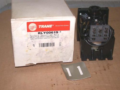 Trane RLY00619 ELECTRIC RESET TIME RELAY 120 VAC 5 SECS BR21A6 Free S&amp;H