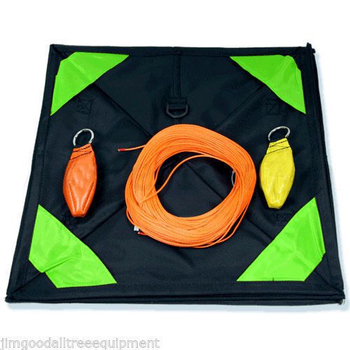 Throw line kit for arborist,cube,10oz&amp;12oz throw bags,200&#039; dynaglide throw line for sale