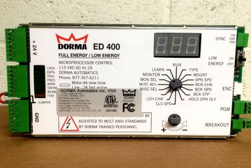 DORMA ED 400 Auto Door Controller