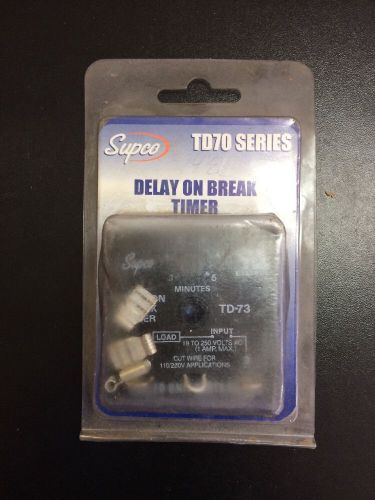 TD73 SUPCO Delay On Break Time Delays Timer Sealed Unit Parts Company SUPCO