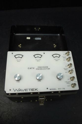 Wavetek PP-75 CATV Precision Preselector