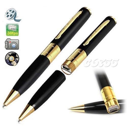 REAL Pen with ink writing spy video camera mini small hidden nanny cam work job