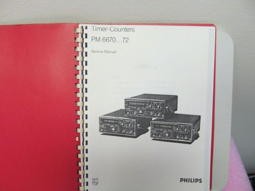 PHILIPS PM6670-6672 COUNTER/TIMERS SERVICE MANUAL/SCHEMATICS/LAYOUTS, PARTS,COPY