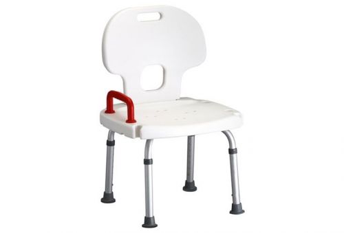 Bath Seat w/Back &amp; Red Safety Handle, Pack in Brown Box, Free Ship, No Tx, 9100V