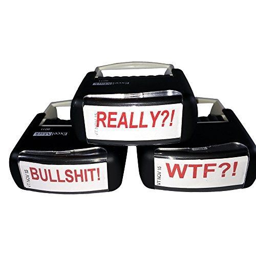 WTF?! REALLY?! and BULLSHIT! Self inking red ink 3 - rubber stamp bundle