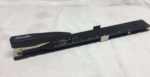 EUC Swingline Long Reach Stapler Black Industrial Heavy Duty Paper Guide Ruler