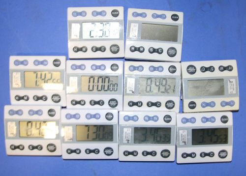 (10) Used VWR Stopwatches With Digital Display