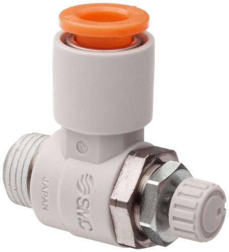 Smc as4201f-n04-11s air flow control valve with push-to-connect fitting, pbt &amp; n for sale