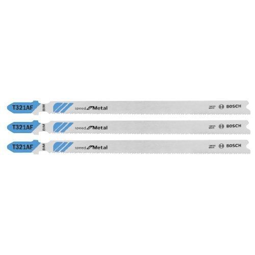 Bosch T321AF3 5-1/4-Inch X 21-Tpi Bim Speed for Metal T-Shank Jigsaw Blade,