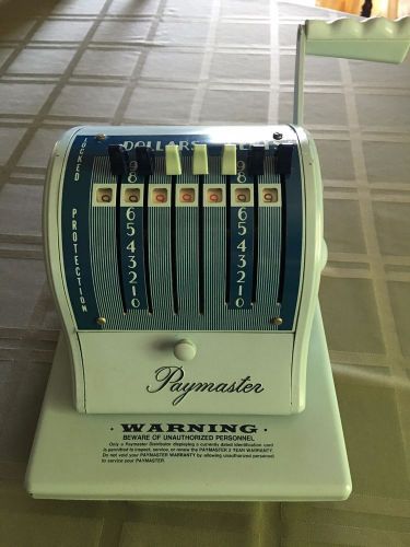 Paymaster Series S-1000 Check Writer w/ Key