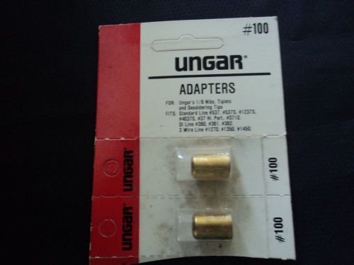 TWO UNGAR THREAD ON ADAPTER TIPS- 1/8&#034; NIBS- NEW IN PACKAGE- B.I.N.