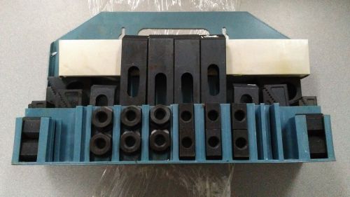 58pc deluxe steel clamping kit, table-slot 5/8&#034; stud size 1/2&#034;-13 new for sale