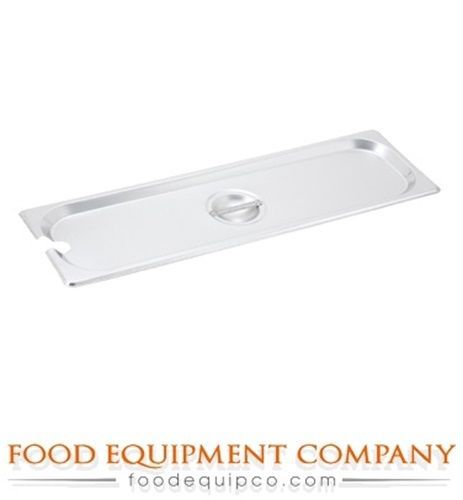 Winco SPJL-HCN Steam Table Pan Cover, half long size, notched - Case of 24
