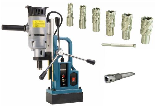 Sdt md103 1&#034; magnetic drill 3372lb force w/ annular cutter 7 pc kit - 1&#034; depth for sale