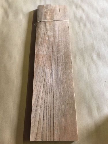 Wood Veneer Teak 7x28 22Pcs Total Raw Veneer  &#034;EXOTIC&#034; TE1 6-14-16