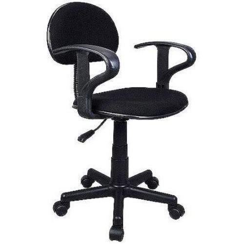Black or pink student chair w/arms height adjustable fabric seat &amp; back swivel for sale