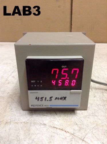 Keyence RCZ LCD Display Electronic Present Counter 451.5 Max Out.