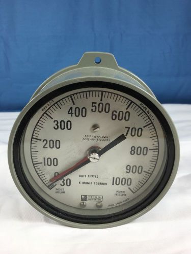 Weksler 4.5&#034; 30-0-1000 Mil-Spec Gauge