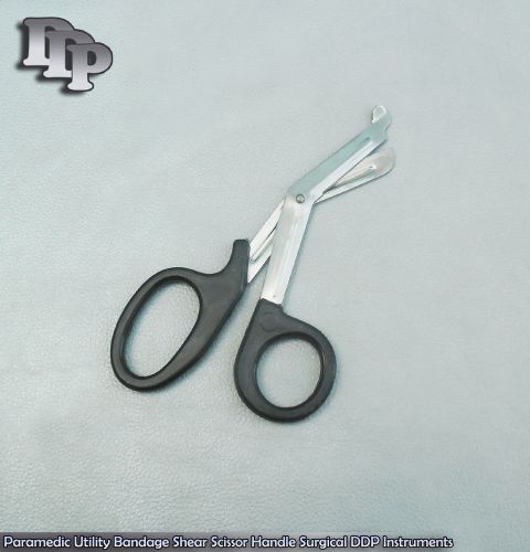Paramedic Utility Bandage Shear Scissor5.5&#034;Black Handle Surgical
