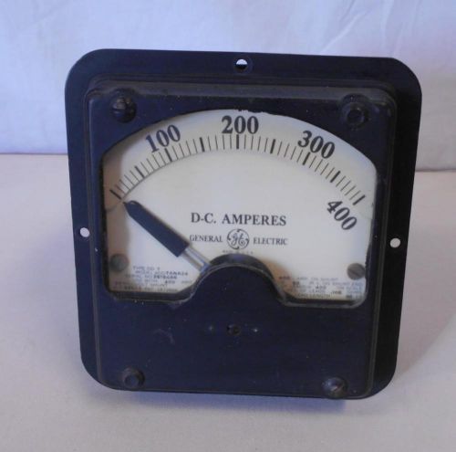 GE General Electric Vintage Panel Meter 0-400 DC Amp Type DD-7 8DD7ANA24 n