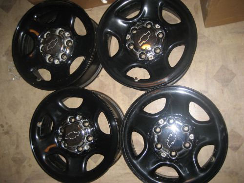 TAHOE POLICE PPV HD STEEL WHEELS 16x6.5 2005 2006 9C1 9C3 P71 FIRE EMS SECURITY