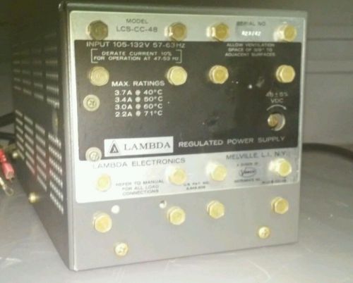 LAMBDA POWER SUPPLY  Rare  LCS-CC-48  used