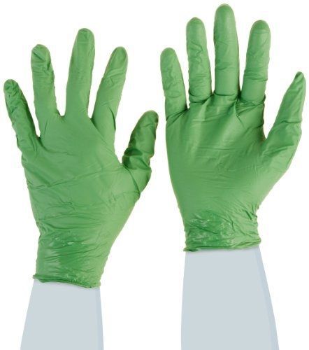 Showa Best 6105PFL GreeN-DEX Biodegradable Industrial Grade Nitrile Glove,