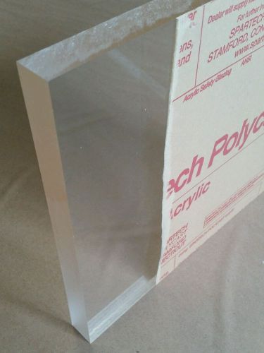 1&#034; Thick Clear Acrylic sheet -  12 x 12 nominal size - Plexiglass