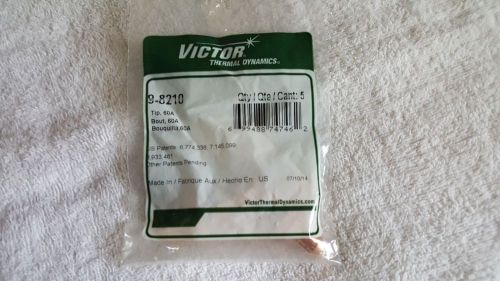 Victor 9-8210 60a plasma cutting tip package of 5 new usa made for sale