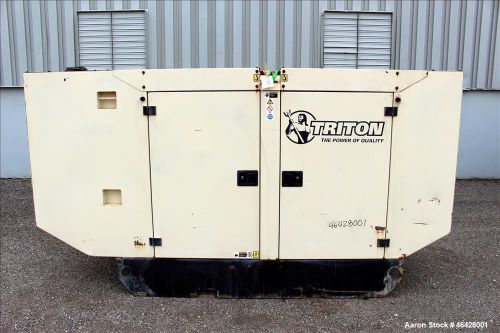 Used- 2005 triton / cummins 105 kw standby diesel generator set. cummins 6bt5.9- for sale