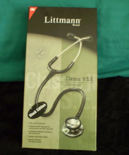 Littmann Classic ll S.E. Stethoscope/Black Edition/NIB