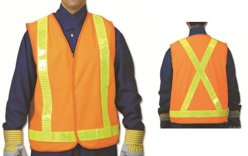 (5) North TV53E1  High-Visibility Traffic Vest XL NEW