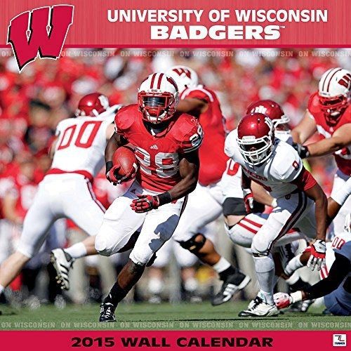 Turner Perfect Timing 2015 Wisconsin Badgers Team Wall Calendar, 12 x 12 Inches