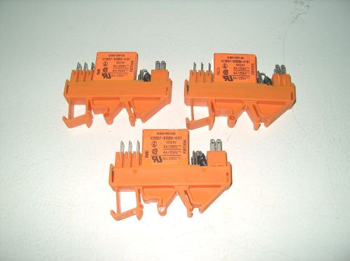 LOT OF 3 WEIDMULLER RS 30 RELAYS 110231 **NEW**