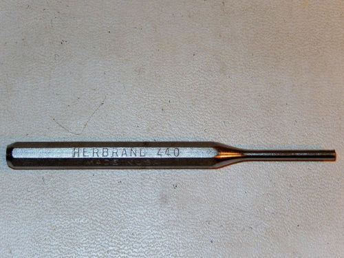 VTG. HERBRAND Pin Punch Point No. 440 Overall Length 4&#034; Made USA