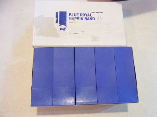 NAPKIN BANDS - ROYAL BLUE - 2500 Count
