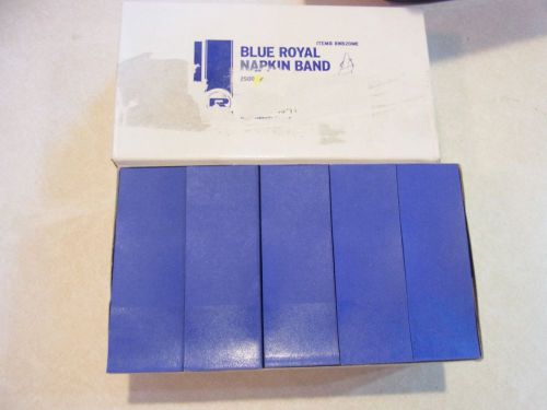 NAPKIN BANDS - ROYAL BLUE - 2500 Count
