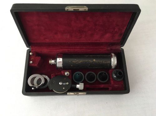 WELCH-ALLYN Vintage Otoscope With Accessories And Case Made USA Untested