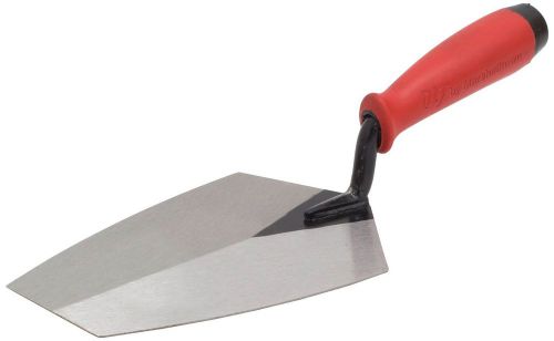 Marshalltown bktsg75ss 7 1/2-inch bucket trowel -stainless steel with red sof... for sale