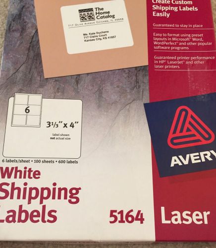 Avery Easy Peel Shipping Label - 3.33&#034; 4&#034; Length Permanent 600 / Box